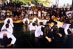 during the exhibition at Don Galo Gym