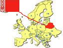 Map of Europe highlighting 
Belarus