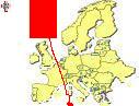 Map of Europe highlighting Malta