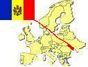 Map of Europe highlighting 
Moldova