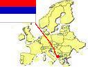 Map of Europe highlighting 
Montenegro