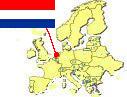 Map of Europe highlighting the 
Netherlands