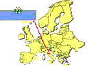 Map of Europe highlighting San 
Marino