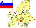 Map of Europe highlighting 
Slovenia