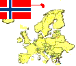 Map of Europe highlighting 
Svalbard