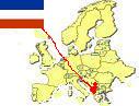 Map of Europe highlighting 
Yugoslavia