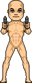 Male Two-Fisted Gunner .22 Automatic Composite
