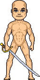 Male Swordsman With Sabre Composite