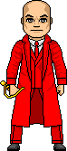 Male Overcoat Swordsman Sabre With Hilt Base