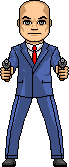 Male Suit Two-Fisted Gunner.32 Police Special Revolver Composite