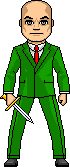 Male Suit Swordsman With Dagger Composite