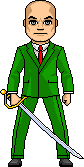 Male Suit Swordsman With Sabre Composite