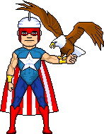 Capt Flag and his American Eagle, Yank (MLJ)