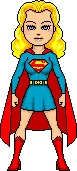 Superwoman (1951) [interior splash page costume with blonde wig] [aka Lois Lane who gains superpowers from Luthor's vivanium machine] (National) [b]