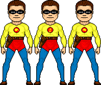 Triple Terror [aka Chemix, Lectra, and Menta] (United Features Syndicate)