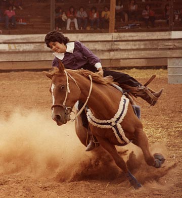 Barrel racer photo