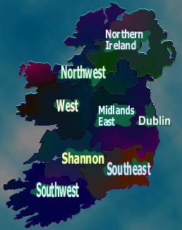 Map of Ireland