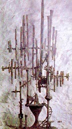 Organ, steel sculpture by Robert Kuhn
