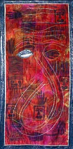 Margaret Gregg, quilted mixed media