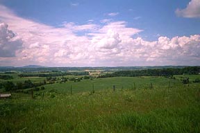 View north between Jonesborough and Greeneville TN