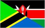 Flags of Tanzania & Kenya