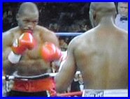 Jermain Taylor and Bernard Hopkins size each other up for another 10 rounds.