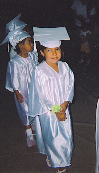 Megan at 2005 Kindergarten Graduation at Porcupine