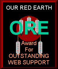 Our Red Earth award for outstanding web support