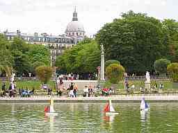 The Luxembourg Gardens with the Panthon in the background