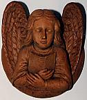Carved wooden angel