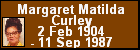 Margaret Matilda Curley