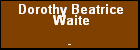 Dorothy Beatrice Waite