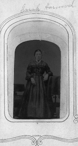 Photo of great grandmother Sarah courtesy of newly encountered distant cousin Donald Harwood Caudill who was kind enough to send it to us...  Hey, Sandy: notice his middle name... and the family resemblance between Payne grandchildren and Sarah (Charles' mother)!