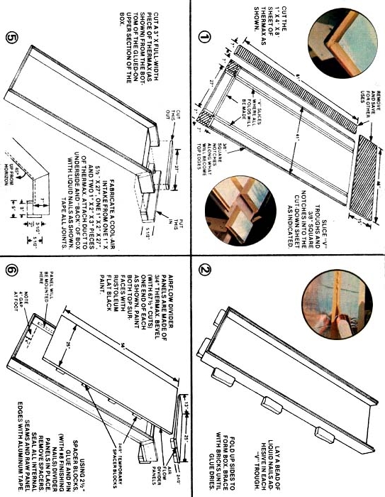 Heat-Grabber plans, left side; Mother Earth News late 1977: on http://au.oocities.com/davdnz/HeatGrabber-MotherEarthNews1977-rot.html#up