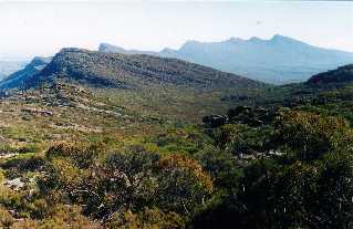 From the Rawnsley Bluff trail, Wilpena Pound, 
Flinders Ranges, S. Australia