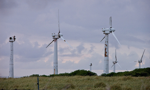 Deralict wind turbines