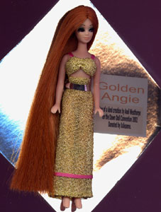 Golden Angie, created by Andi Westhorpe (UK), donated by Julieanne, won by Melanie.