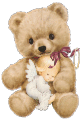 another angel 
sleeping in teddy's Arms