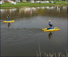 Hydro-Bike fahren auf der Weser
