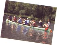 Paddler auf der Lahn