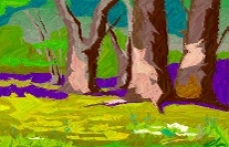 Wald bei Grauweiden