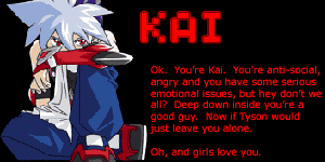I'm Kai!  Kalt aber nicht zu kalt!! -welcher BeyBlader bist du?