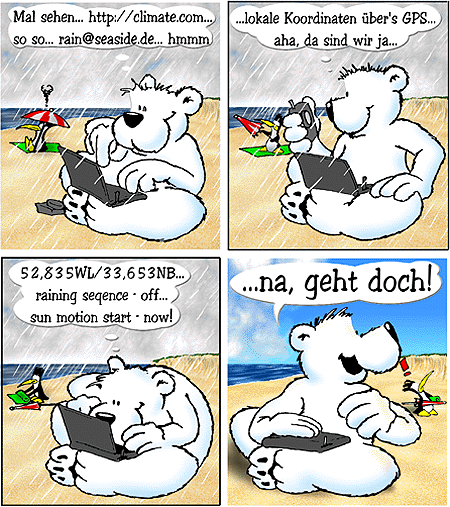 Bär mit GPS