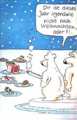 Eisbären und der Weihnachtsmann