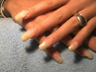 French glitter gold