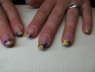 Glitter gold lila