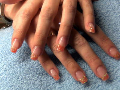 Glitter orange 2