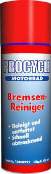 ... mit Procycle Bremsenreiniger