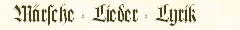 Mr\che - Lieder - Lyrik
