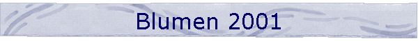 Blumen 2001